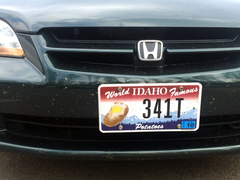 Idaho Potato Plate
