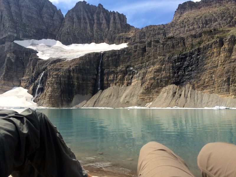 Lunch at Grinnell Glacier